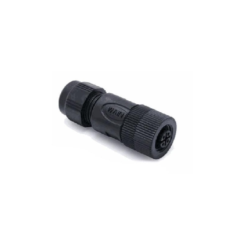 Connecteur femelle M12P, 8 pol., codage A IP67, 2A, non-blindé